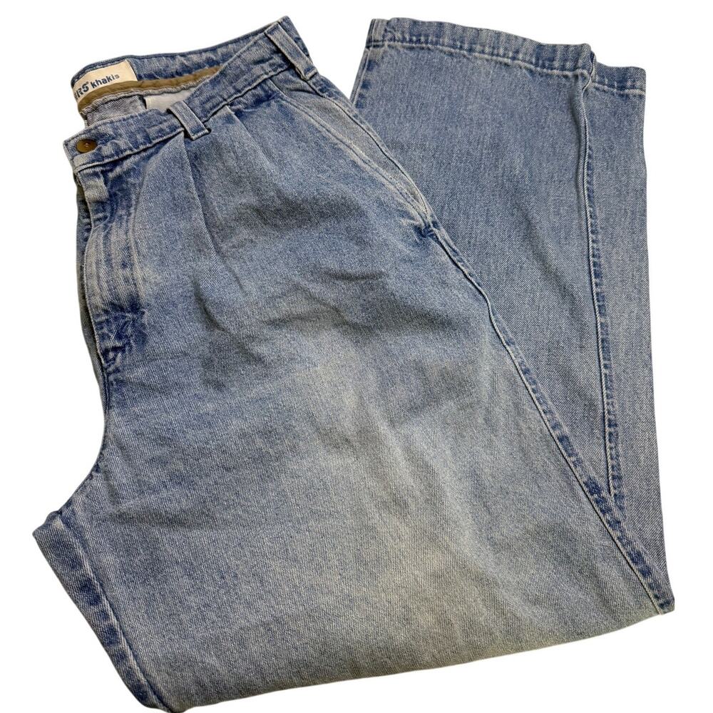 Vintage DOCKERS Khakis Blue Jeans Men’s 34x30 Classic Fit